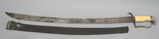 Appraisal: Ivory grip D guard inch Engraved on blade is and