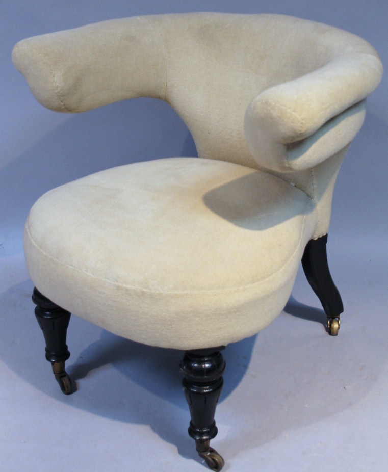 Appraisal: An early thC chair with 'C' scroll back and shaped