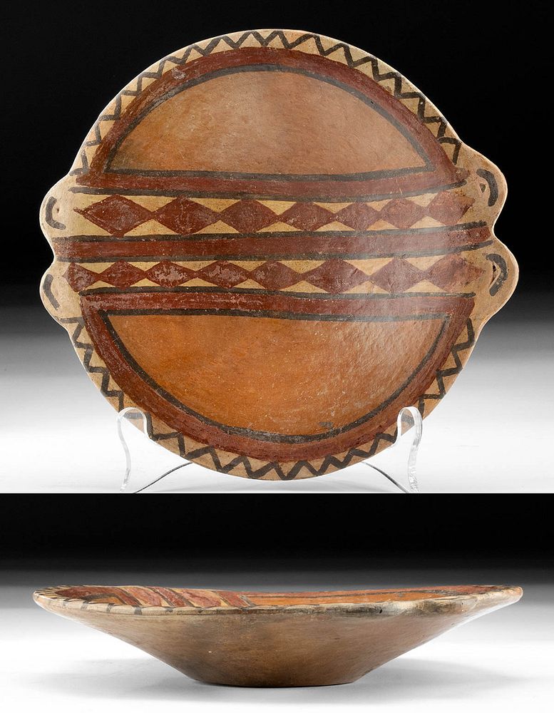 Appraisal: Inca Polychrome Offering Dish Pre-Columbian Peru Inca ca to CE