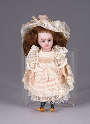 Appraisal: - ALL ORIGINAL GERMAN GIRL DOLL This cutie pie with