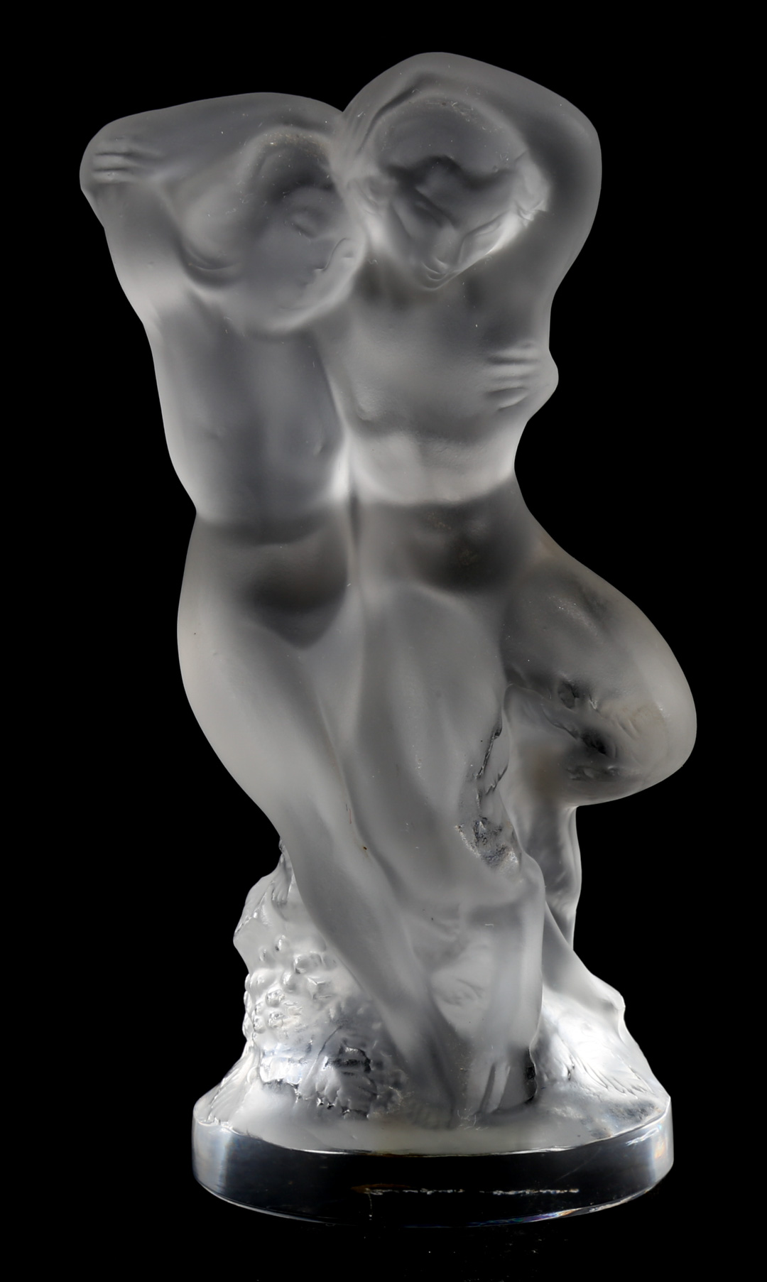 Appraisal: Lalique frosted crystal Fauna figural group inscribed Lalique France in