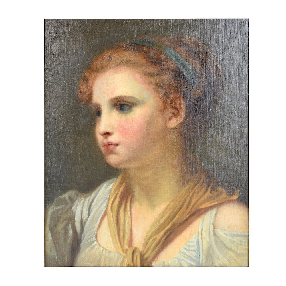 Appraisal: After Jean Baptiste Greuze - O B After Jean Baptiste