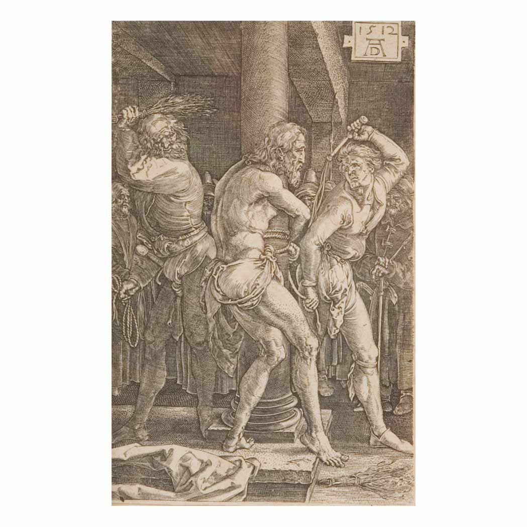 Appraisal: After Albrecht Durer THE FLAGELLATION Engraving Sheet x inches