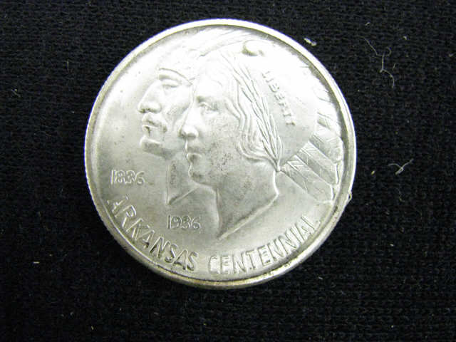 Appraisal: -D Arkansas Centennial Commemorative half dollar uncirculated