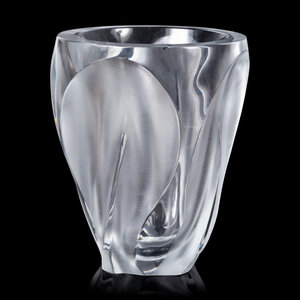 Appraisal: A Lalique Ingrid Vase Height inches Property from the Collection