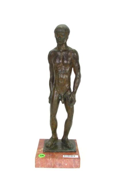 Appraisal: Roger Hubert American silican bronze sculpture ''Summer Morning'' depicting a