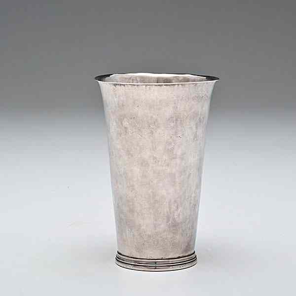 Appraisal: Thauvet Besley Silver Beaker ca - American New York ca