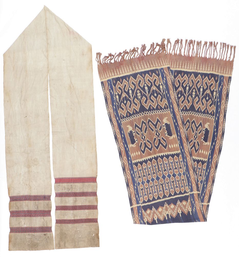 Appraisal: Rare Toraja Ceremonial Textiles Toraja ceremonial textiles one pori lonjong