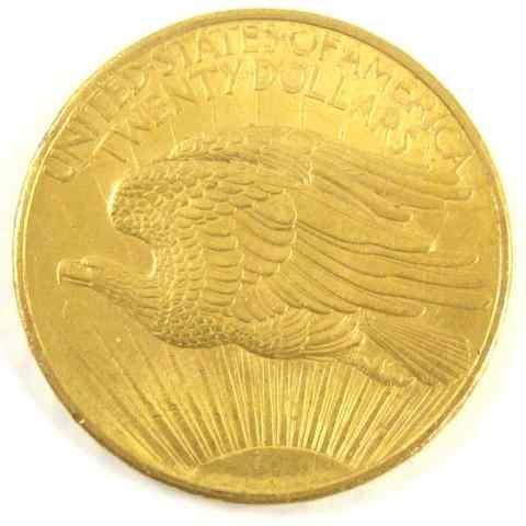 Appraisal: U S TWENTY DOLLAR GOLD COIN St Gaudens type -P