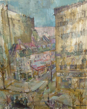 Appraisal: Ottilie Tolansky Russian British - - Paris street scene oil