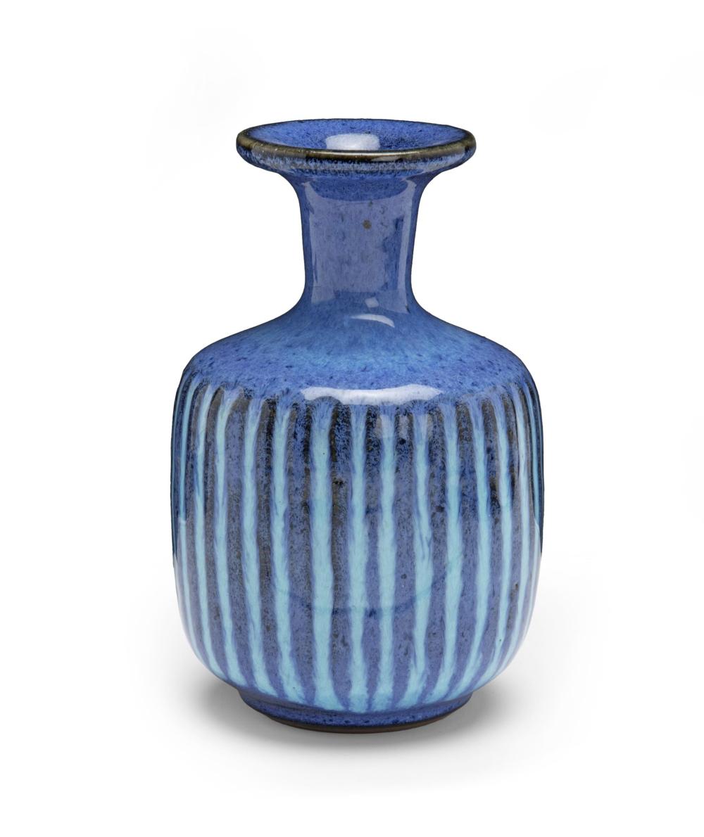 Appraisal: Harrison McIntosh - American Vase with shouldered and rimmed body