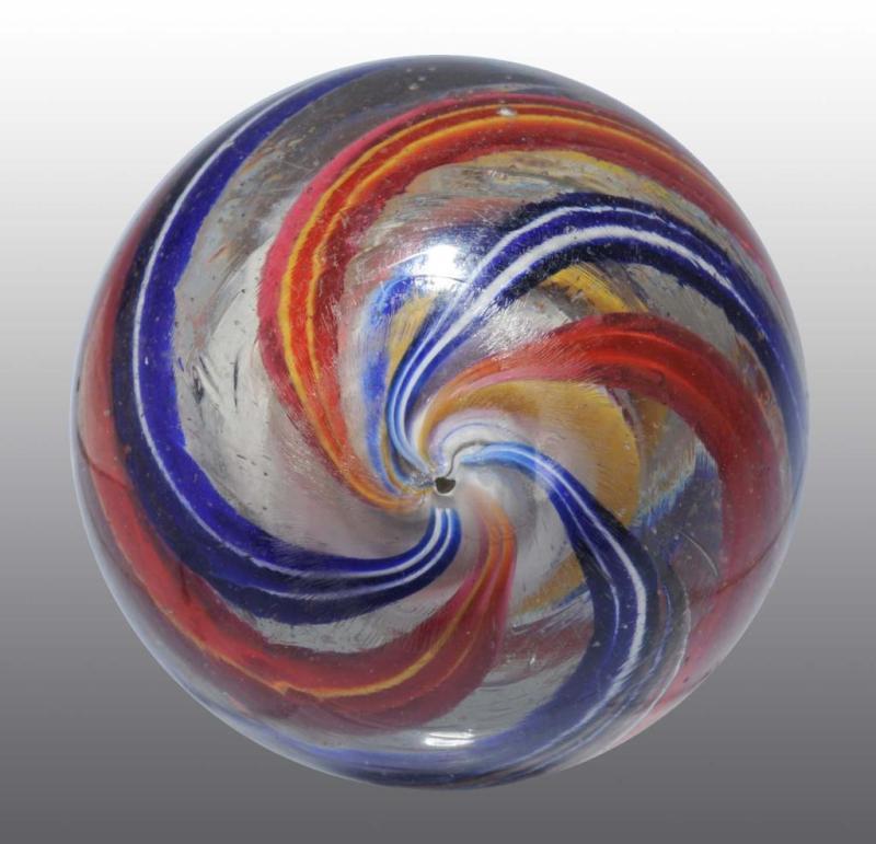 Appraisal: Solid Core Swirl Marble Description Original surface with solid white