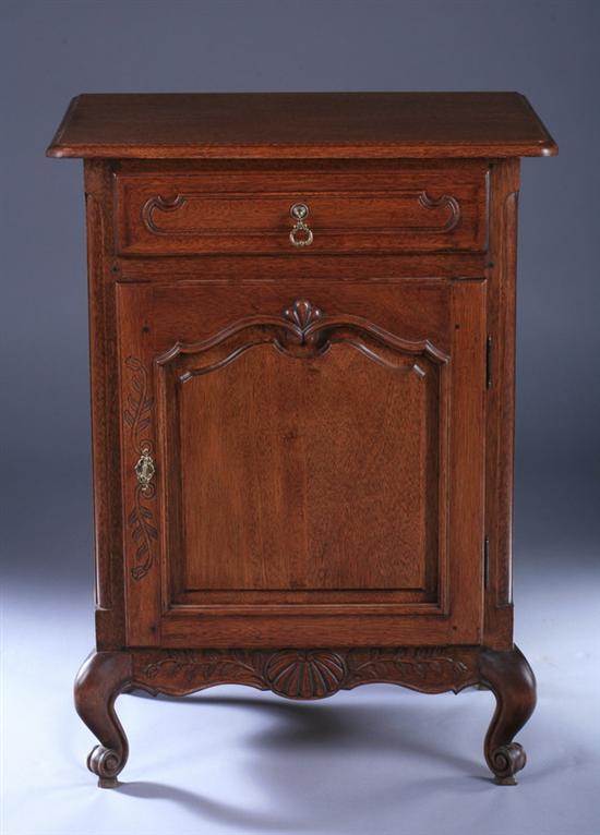 Appraisal: LOUIS XV STYLE PROVINCIAL FRUITWOOD PETITE BUFFET th century Projecting