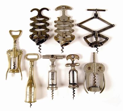 Appraisal: Eight corkscrews a French Zig-Zag a 'Perfect' compound lever with