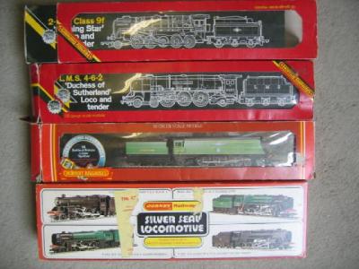 Appraisal: Four Hornby railways locomotive R BR - - class boxed