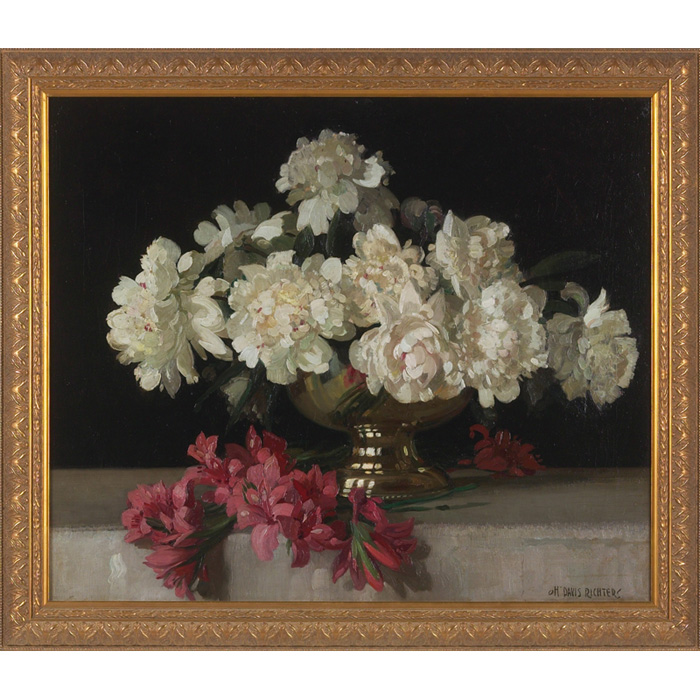 Appraisal: Herbert Davis Richter British - Still Life c oil on