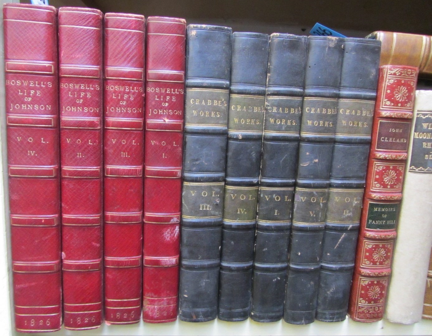 Appraisal: BINDINGS - a small selection of various leathers