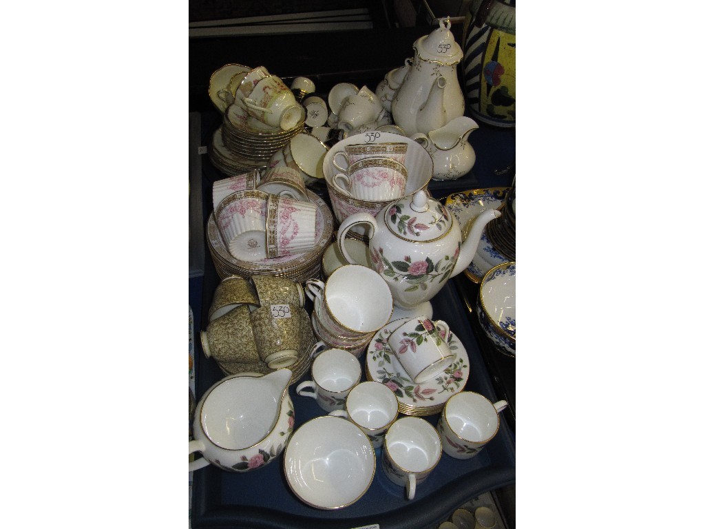 Appraisal: Lot comprising three trays of assorted teawares to include Royal