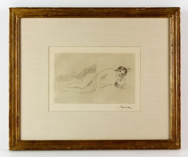 Appraisal: - Renoir Femme Nue Couchee Lithograph Pierre-Auguste Renoir French -