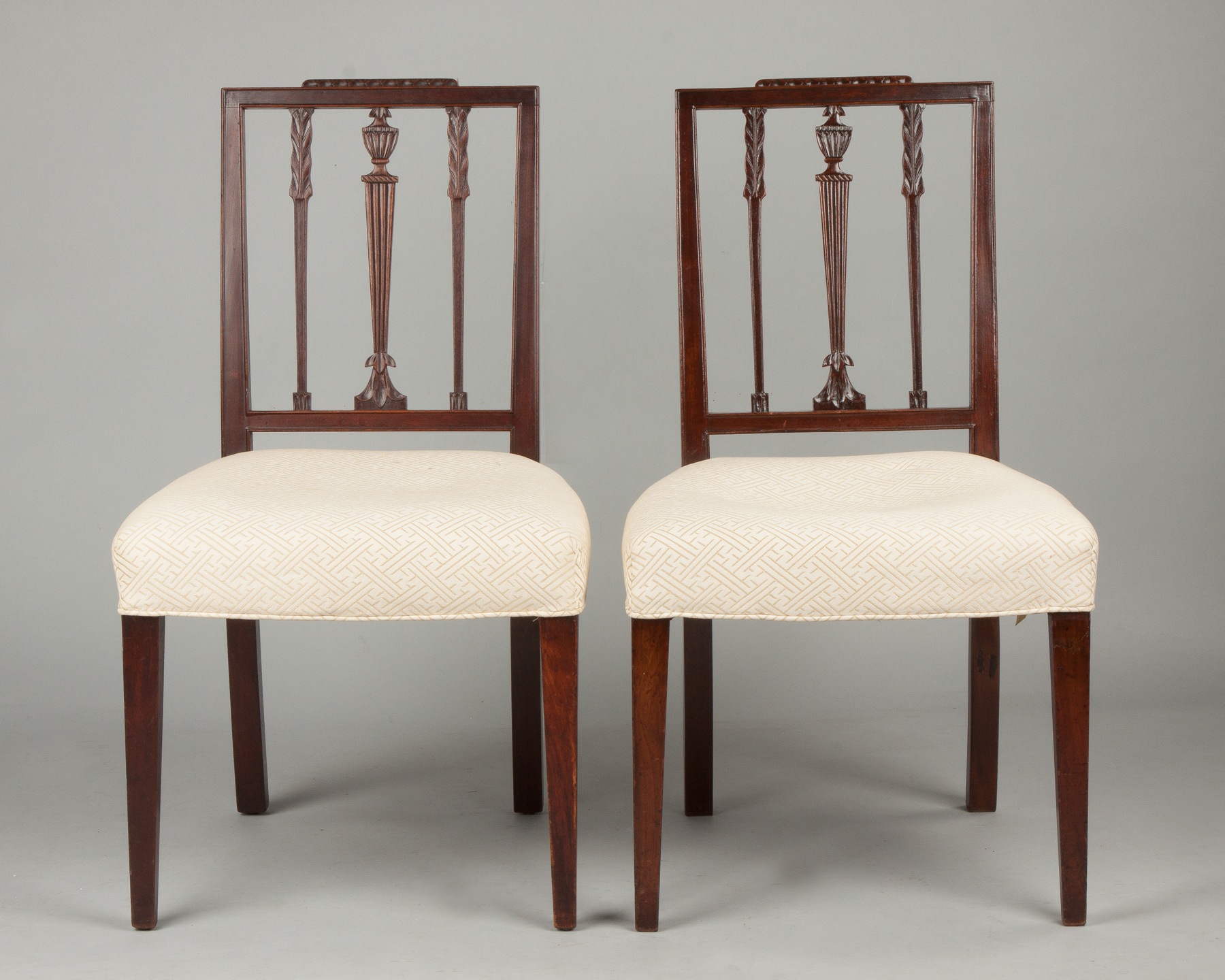 Appraisal: Pair of Hepplewhite Mahogany Side Chairs C