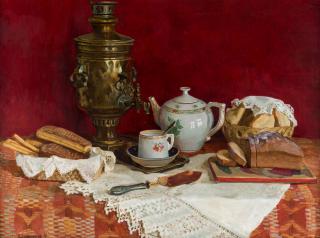 Appraisal: BORIS VEDERNIKOV RUSSIAN B BORIS VEDERNIKOV RUSSIAN B Still Life