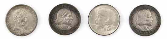 Appraisal: Four U S Illinois Commemorative Silver Half Dollars comprising and