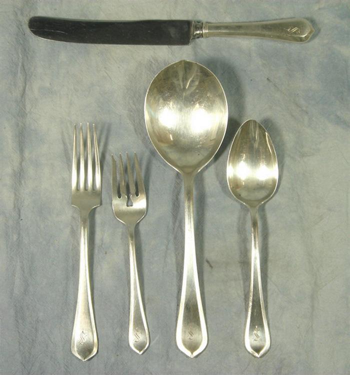 Appraisal: pcs Gorham Old London sterling silver flatware S mono c