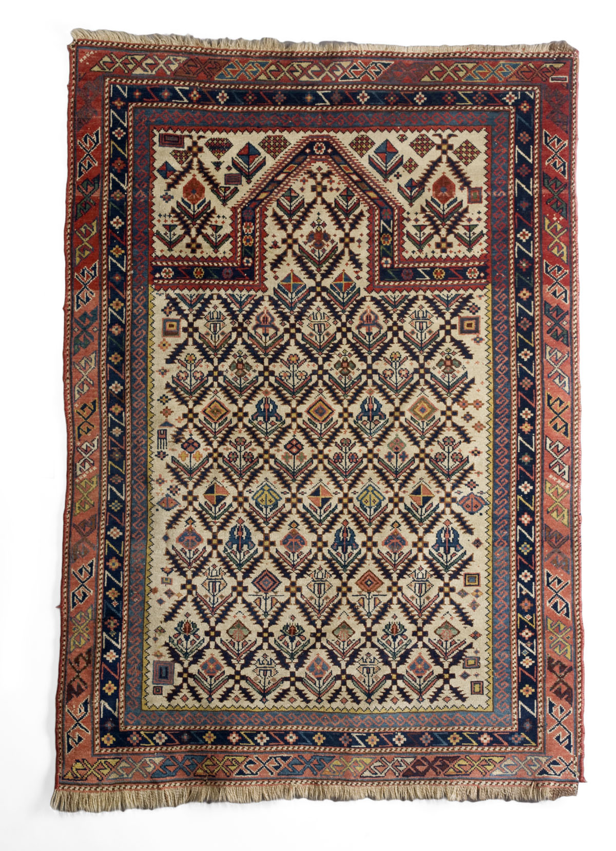 Appraisal: DAGHESTAN PRAYER RUG NORTHEAST CAUCASUS LAST QUARTER NINETEENTH CENTURY The