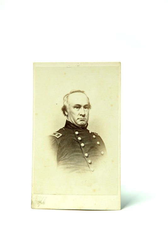 Appraisal: CDV OF MAJOR GENERAL HENRY W HALLECK Half-length portrait of