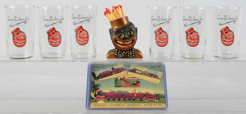 Appraisal: Lot of Coon Chicken Inn Pieces Includes six tumblers ten