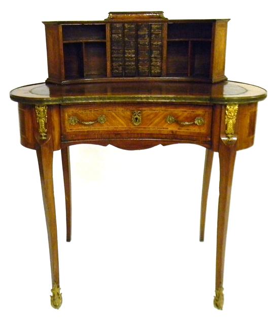 Appraisal: Louis XV style ladies desk or escritoire with attached short