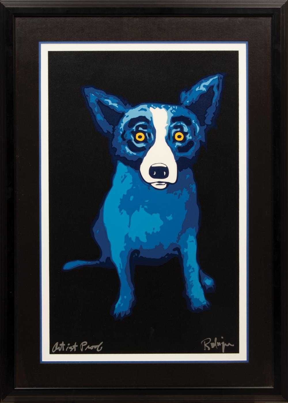 Appraisal: George Rodrigue American Louisiana - Second Line Black silkscreen signed