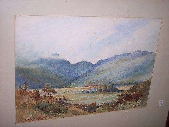 Appraisal: R H OwenScottish Highlandssigned and inscribedwatercolour cm x cm x