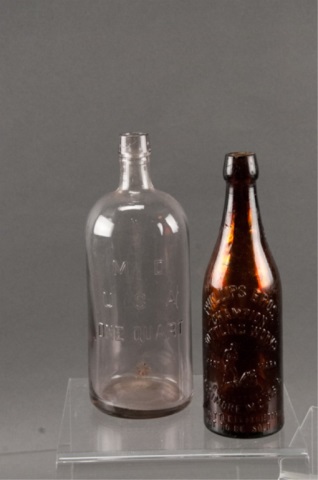 Appraisal: Two Glass Bottles from Maryland Including on Phillips Brothers Champion