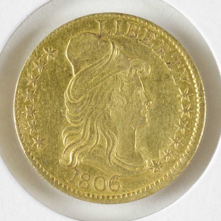 Appraisal: U S TURBAN HEAD FIVE DOLLAR GOLD COIN -P eagle