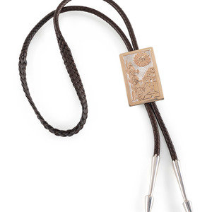 Appraisal: Watson Honanie Hopi b Sterling Silver Katsina Bolo Tie with