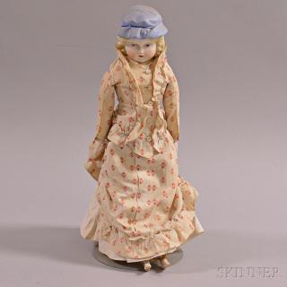 Appraisal: Bisque Shoulder Head Doll ht in Estimate - The absence