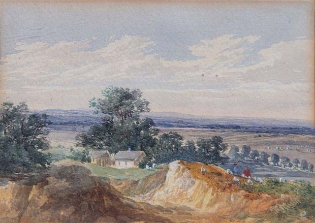 Appraisal: CIRCLE OF DAVID COX British - 'Hampsted Heath' titled in