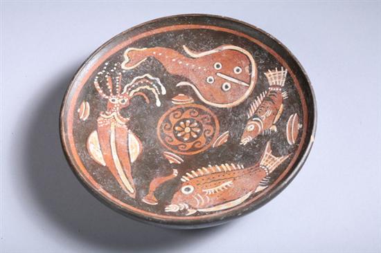 Appraisal: APULIAN FISH PLATE Circa th century B C - in