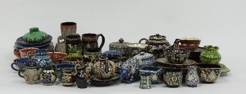 Appraisal: Thoune pottery A quantity of ceramic pieces decorated with edelweiss