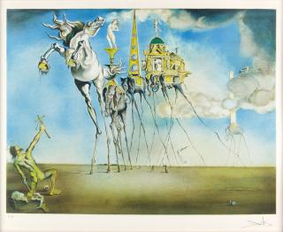 Appraisal: SALVADOR DALI Spanish SALVADOR DALI Spanish - The Temptation of