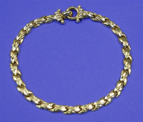 Appraisal: K YELLOW GOLD ROPE LINK NECKLACE stamped ITALY DG length