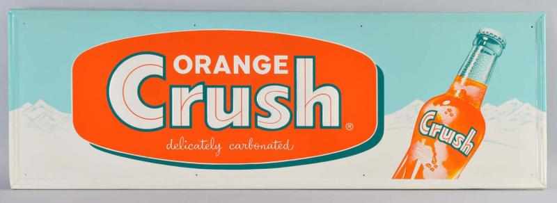 Appraisal: Embossed Tin Orange Crush Sign Description s Nice appearance with