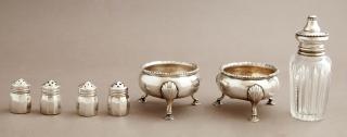 Appraisal: Group of Seven Pieces of Sterling consisting of a pair