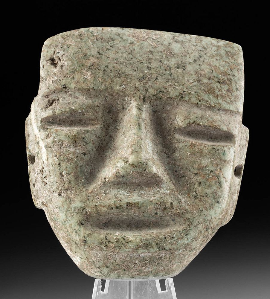 Appraisal: Teotihuacan Greenstone Face Mask First Time At Auction Pre-Columbian central