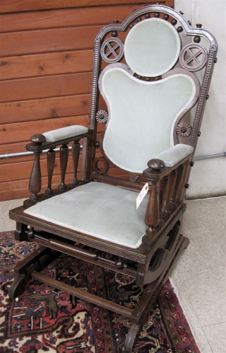 Appraisal: A VICTORIAN PLATFORM ROCKER American c having an unusual ball