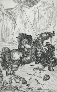 Appraisal: Salvador Dali Spanish - St George and the Dragon Etching