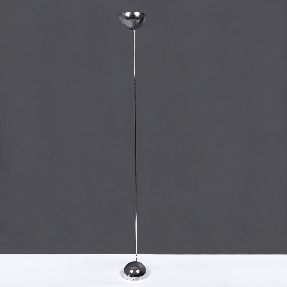 Appraisal: Attrib Robert Sonneman Chrome Floor Lamp In the manner of