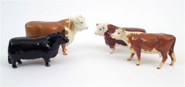 Appraisal: BESWICK MODEL OF A HEREFORD COW designed by Arthur Gredington