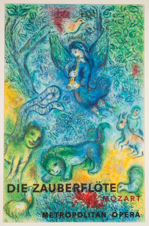 Appraisal: Marc Chagall Russian French - ''Die Zauberflote'' color lithograph poster